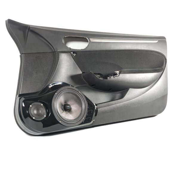 left full Speaker Upgrade for the Front Door of your 2006-2011 Honda Civic Coupe. Easy installation of a 8" and 3.5" Super Tweeter for the most powerful car stereo possible.