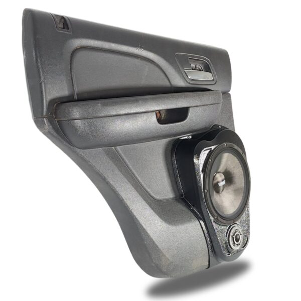 left full Speaker Upgrade for the Rear Door of your 2007-2014 Chevrolet Tahoe, Suburban, Avalanche, Silverado. GMC Yukon, Sierra. Cadillac Escalade. Easy installation of a 10" and 3.5" Super Tweeter for the most powerful car stereo possible.