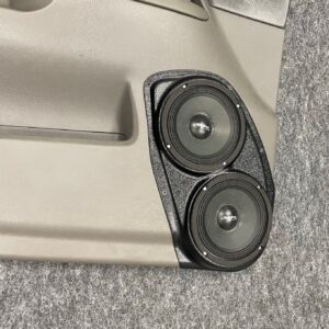 left ortho Speaker Upgrade for the Front Door of your 2002-2008 GMC Envoy, Isuzu Ascender. Easy installation of a Dual 6.5" Midrange for the most powerful car stereo possible.