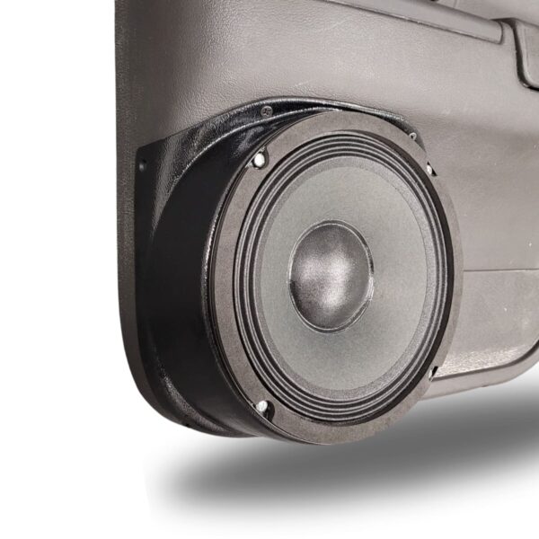 left ortho Speaker Upgrade for the Rear Door of your 2003-2008 Ford Crown Victoria, Mercury Grand Marquis, Marauder. Easy installation of a Single 8" Midrange for the most powerful car stereo possible.