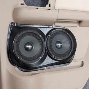 left ortho Speaker Upgrade for the Rear Door of your 2003-2006 Ford Expedition. Easy installation of a Dual 6.5" Midrange for the most powerful car stereo possible.