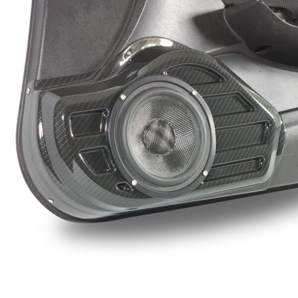 left ortho Speaker Upgrade for the Front Door of your 2006-2011 Honda Civic Coupe. Easy installation of a Single 6.5" Midrange for the most powerful car stereo possible.