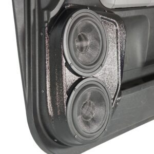 left ortho Speaker Upgrade for the Front Door of your 2007-2013 Toyota Tundra. Easy installation of a Dual 6.5" Midrange for the most powerful car stereo possible.