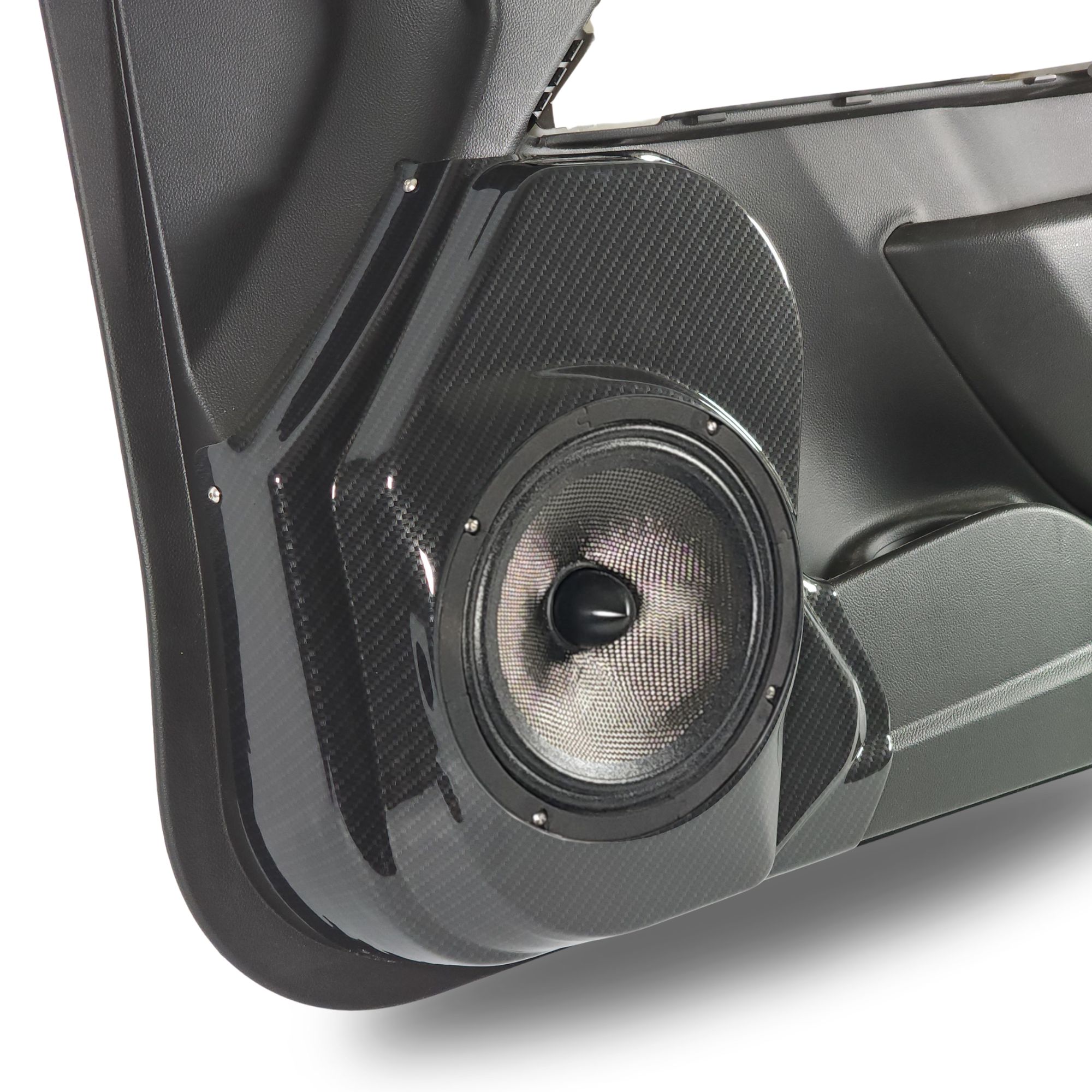 Custom Speaker Pods Single 8" Speaker Pods for 2015-2022 Chevrolet Colorado, GMC Canyon left ortho Speaker Upgrade for the Front Door of your 2015-2022 Chevrolet Colorado, GMC Canyon. Easy installation of a Single 8" Midrange for the most powerful car stereo possible.