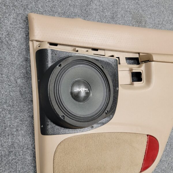 left ortho Speaker Upgrade for the Rear Door of your 1997-2001 Ford Explorer. Easy installation of a Single 8" Midrange for the most powerful car stereo possible.