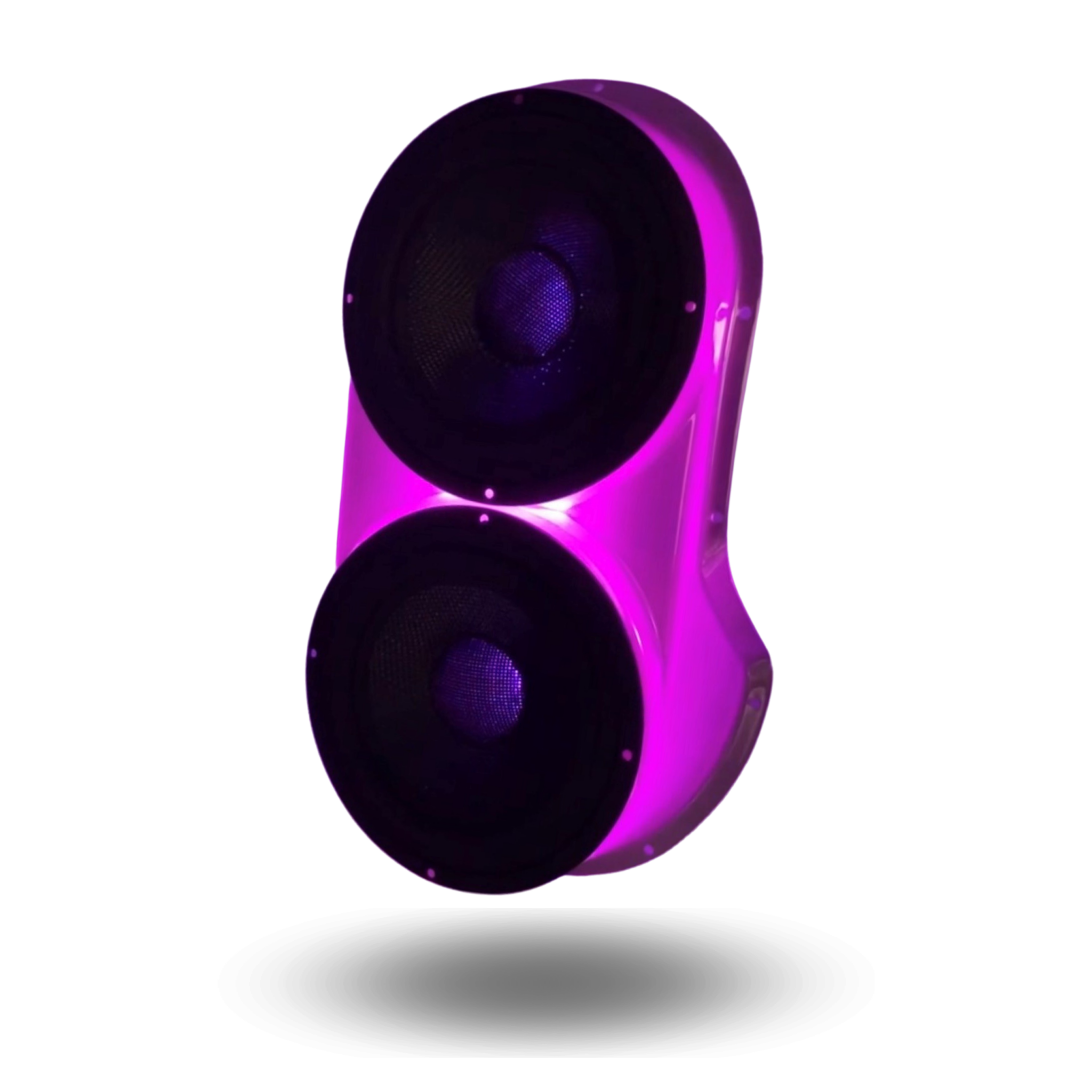 Clear Chrome Finish Pillar Custom Speaker Pods