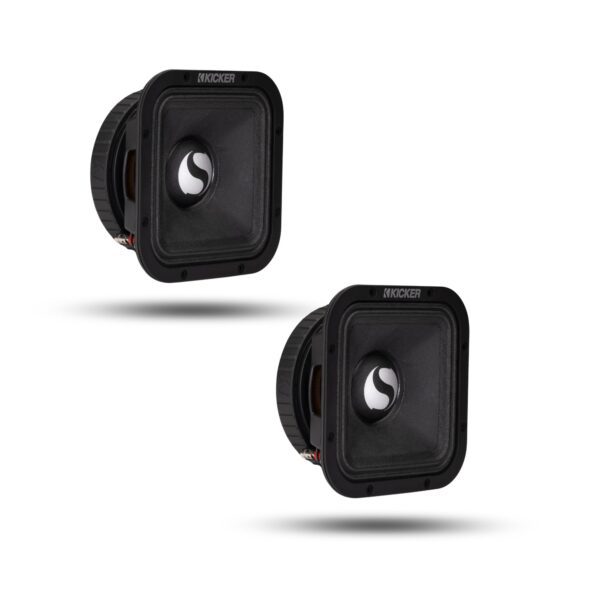 Pair of 7" Kicker ST7MR4 Street Series Square Midrange Speakers, 50w-250w 4-Ohm (ST7MR4)