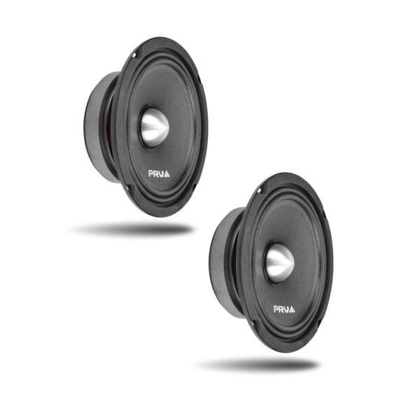 Pair of 6.5" PRV Audio 6MR250B-4 Midrange Speaker, 250w (6MR250B-4 SLIM)