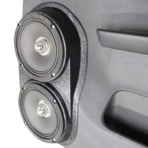 right ortho Speaker Upgrade for the Rear Door of your 2007-2013 Chevrolet Silverado, GMC Sierra. Easy installation of a Dual 6.5" Midrange for the most powerful car stereo possible.