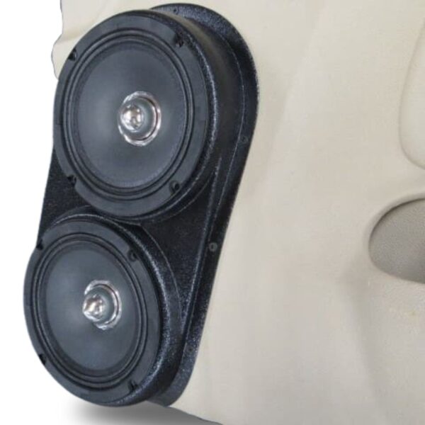 right ortho Speaker Upgrade for the Front Door of your 2007-2009 Chevrolet Tahoe, Suburban, Avalanche, Silverado. GMC Yukon, Sierra. Cadillac Escalade. Easy installation of a Dual 6.5" Midrange for the most powerful car stereo possible.