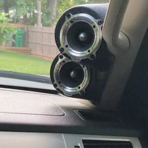 right ortho Speaker Upgrade for the A-Pillar of your 2007-2014 Chevrolet Tahoe, Suburban, Avalanche, Silverado. GMC Yukon, Sierra. Cadillac Escalade. Easy installation of a Dual 3.5" Speaker for the most powerful car stereo possible.