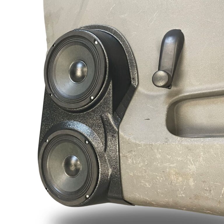 right ortho Speaker Upgrade for the Front Door of your 2007-2013 Chevrolet Silverado, GMC Sierra. Easy installation of a Dual 6.5" Midrange for the most powerful car stereo possible.