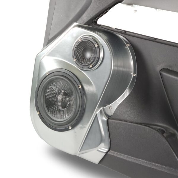 right ortho Speaker Upgrade for the Front Door of your 2015-2022 Chevrolet Colorado, GMC Canyon. Easy installation of a 6.5" and 3.5" Midrange or Tweeter for the most powerful car stereo possible.