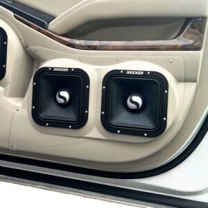 right ortho Speaker Upgrade for the Front Door of your 2015-2020 Chevrolet Tahoe, Suburban, GMC Yukon. Easy installation of a Dual 7" Square Midrange for the most powerful car stereo possible.