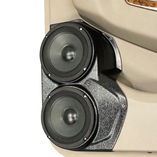 right ortho Speaker Upgrade for the Rear Door of your 2015-2020 Chevrolet Tahoe, Suburban, GMC Yukon. Easy installation of a Dual 6.5" Midrange for the most powerful car stereo possible.