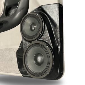 right ortho Speaker Upgrade for the Front Door of your 1998-2012 Ford Ranger, Mazda B-series. Easy installation of a 8" and 6.5" Midrange for the most powerful car stereo possible.