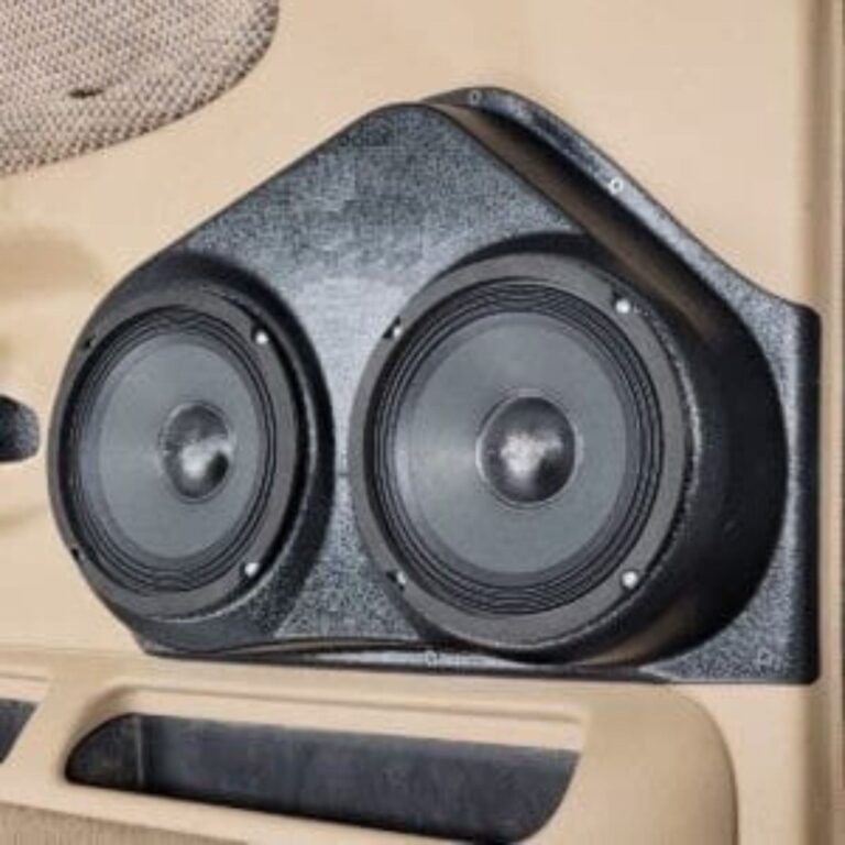 right ortho Speaker Upgrade for the Front Door of your 1994-2001 Dodge Ram. Easy installation of a Dual 6.5" Midrange for the most powerful car stereo possible.