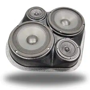 Universal Custom Speaker Pods for the Universal Universal,SelectYourVehicle Universal to hold Dual 6.5 in and Dual 3.5 in speakers for car audio installation upgrade