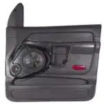 Front Door Custom Speaker Pods for the 2002-2005 Dodge Ram to hold 8.0 in and 3.5 in speakers for car audio installation upgrade