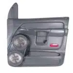 Front Door Custom Speaker Pods for the 2002-2005 Dodge Ram to hold Dual 8.0 in speakers for car audio installation upgrade