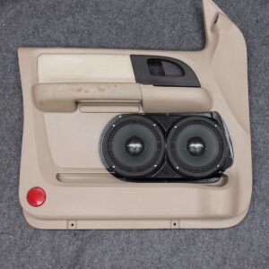 top center Speaker Upgrade for the Front Door of your 2003-2006 Ford Expedition. Easy installation of a Dual 8" Midrange for the most powerful car stereo possible.