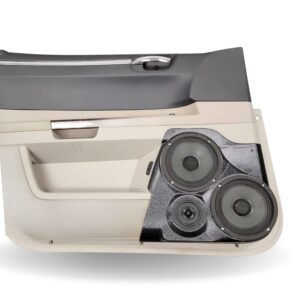 top center Speaker Upgrade for the Front Door of your 2005-2007 Chrysler 300. Easy installation of a Dual 6.5" Midrange and Single 3.5" Super Tweeter for the most powerful car stereo possible.