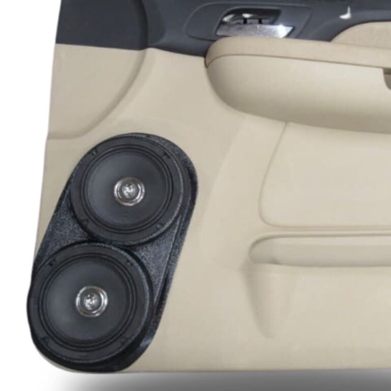 top center Speaker Upgrade for the Front Door of your 2007-2009 Chevrolet Tahoe, Suburban, Avalanche, Silverado. GMC Yukon, Sierra. Cadillac Escalade. Easy installation of a Dual 6.5" Midrange for the most powerful car stereo possible.