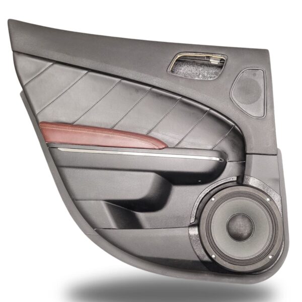 top center Speaker Upgrade for the Rear Door of your 2011-2023 Dodge Charger, Chrysler 300. Easy installation of a Single 8" Midrange for the most powerful car stereo possible.