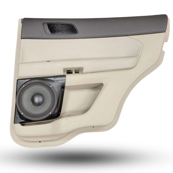 top center Speaker Upgrade for the Rear Door of your 2011-2015 Ford Explorer. Easy installation of a Single 8" Midrange for the most powerful car stereo possible.