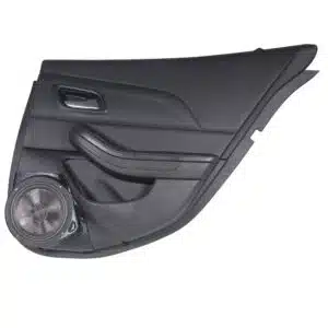 Rear Door Custom Speaker Pods for the 2013-2015 Chevrolet Malibu to hold 8.0 in speakers for car audio installation upgrade