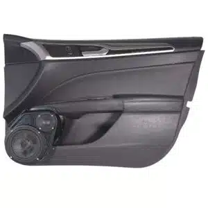 Front Door Custom Speaker Pods for the 2013-2020 Ford Fusion to hold 6.5 in and 3.5 in speakers for car audio installation upgrade