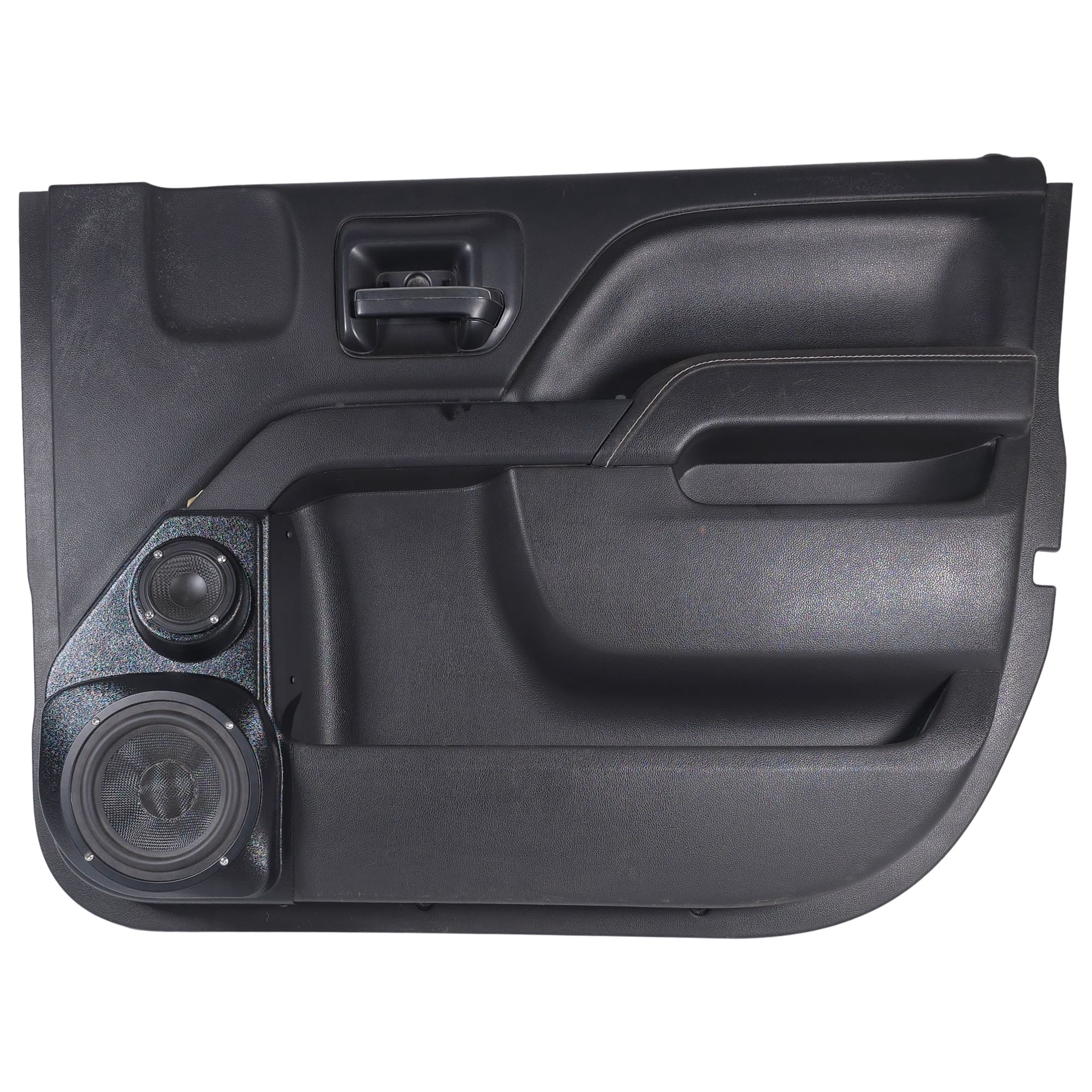 B-STOCK 6.5″ + 3.5″ Front Door Speaker Pods for the 2014-2018 Chevrolet Silverado & GMC Sierra (BLACK GRAINED TEXTURED FINISH)