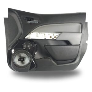 top center Speaker Upgrade for the Front Door of your 2015-2022 Chevrolet Colorado, GMC Canyon. Easy installation of a 8" and 3.5" Super Tweeter for the most powerful car stereo possible.