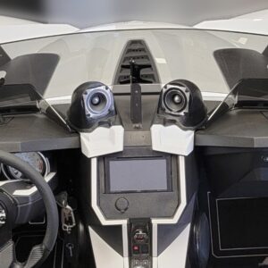 top center Speaker Upgrade for the Dash of your 2015-2021 Polaris Slingshot. Easy installation of a Single 3.5" Speaker or Tweeter for the most powerful car stereo possible.