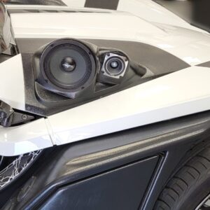 top center Speaker Upgrade for the Hood of your 2015-2021 Polaris Slingshot. Easy installation of a 6.5" and 3.5" Midrange or Tweeter for the most powerful car stereo possible.