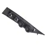 A-Pillar Custom Speaker Pods for the 2019-2023 Chevrolet Silverado GMC Sierra to hold Dual 3.5 in and Dual 2.0 in speakers for car audio installation upgrade