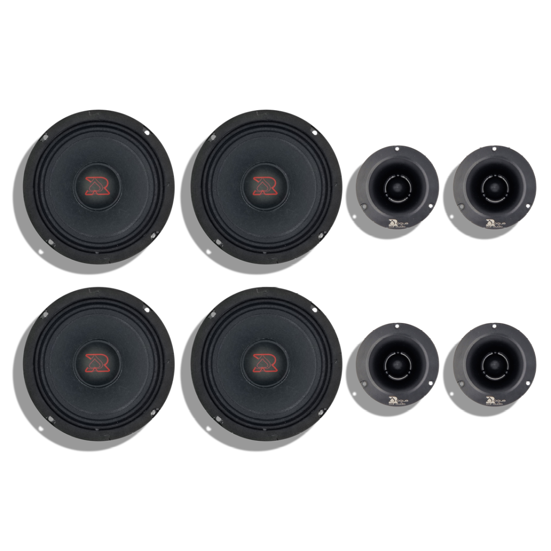 Rogue Car Audio Silver Dual 6 1 2