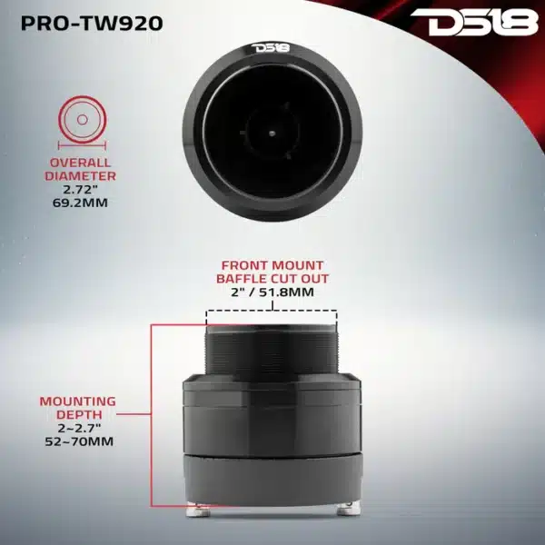DS18 PRO-TW920 Neodymium Super Bullet 1.4" VC 300 Watts - Image 6