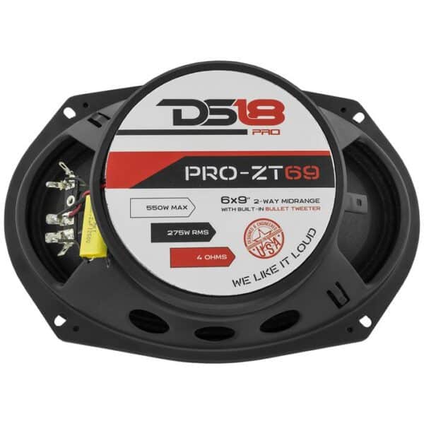 DS18 PRO-ZT69 PRO 6 x 9" 2-WAY MIDRANGE WITH BUILT IN BULLET TWEETER 275 RMS (Single) - Image 8