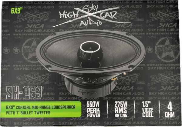 Sky High Car Audio SH-P69 6x9 COAXIAL MID-RANGE LOUDSPEAKER WITH 1" BULLET TWEETER - Image 11