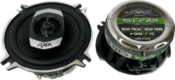 SHCA - C42 4" 2-way Coaxial Speakers (Pair) With Glass Fiber Cone and Pivoting Tweeter - Image 2