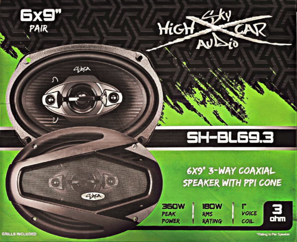 Sky High Car Audio BL69.3 6x9" Coaxial 3 Ohms - Image 11