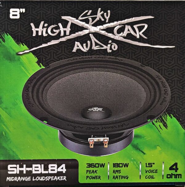 Sky High Car Audio SH-BL84 8" 4 ohm Midrange Loudspeaker - Image 9