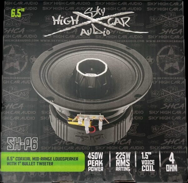 Sky High Car Audio SH-P6 6.5" COAXIAL MID-RANGE LOUDSPEAKER WITH 1" BULLET TWEETER - Image 10