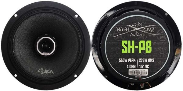 Sky High Car Audio SH-P8  8" COAXIAL MID-RANGE LOUDSPEAKER WITH 1" BULLET TWEETER - Image 3