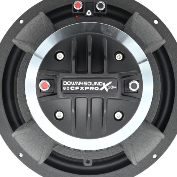 DOWN4SOUND CFX-PROx108H - 10" Carbon Fiber NEO 2-Way Full Range Pro Audio Water Resistant Coaxial Speaker - 250W RMS, 8 Ohm - Image 4