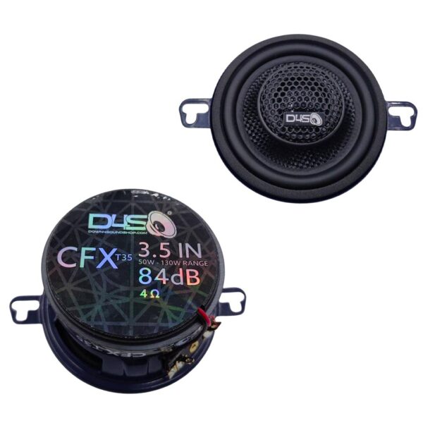 DOWN4SOUND CFXT35 - 3.5 INCH CAR AUDIO SPEAKERS - 130W RMS (PAIR)