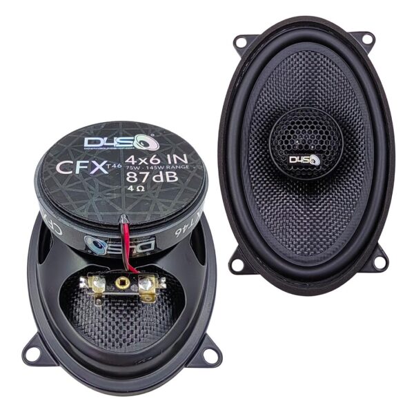 DOWN4SOUND CFXT46 - 4x6 INCH CAR AUDIO SPEAKERS - 145W RMS ( PAIR )