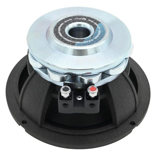 DOWN4SOUND D4S-MND658CF Carbon Fiber Neo+ Water Resistant  Speaker - 6.5 Inch, 200W RMS, 8 Ohm - Image 2