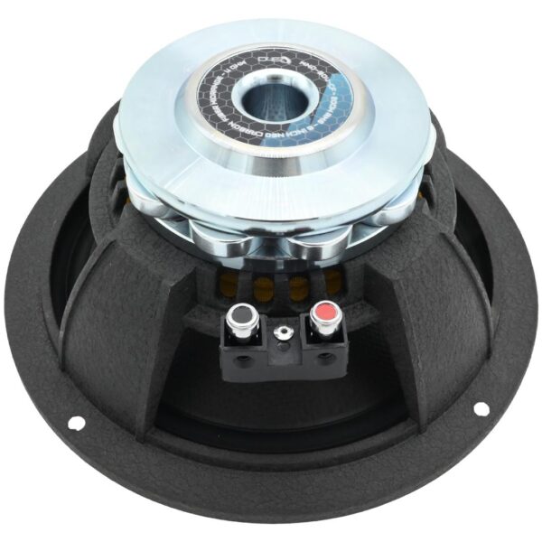 DOWN4SOUND D4S-MND804CF Carbon Fiber Neo+ Water Resistant  Speaker - 8 Inch, 200W RMS, 4 Ohm - Image 2